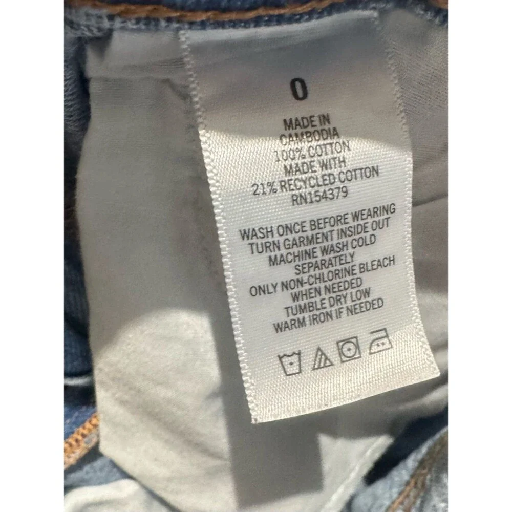 Aeropostale low rise baggy denim shorts 4” size 0